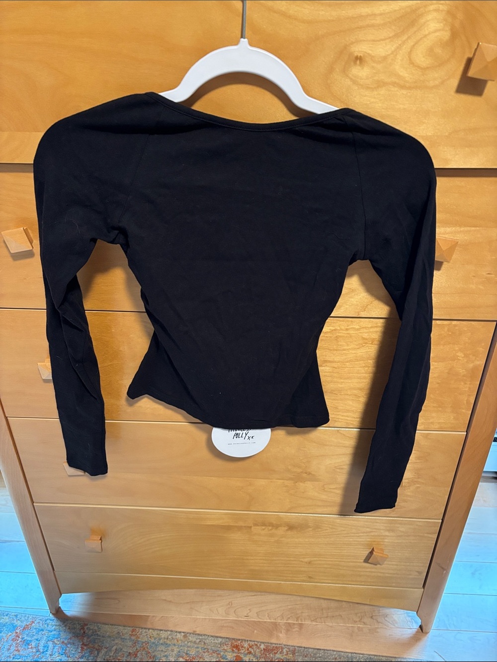 Princess Polly Rixie Long -Sleeve Black  Top